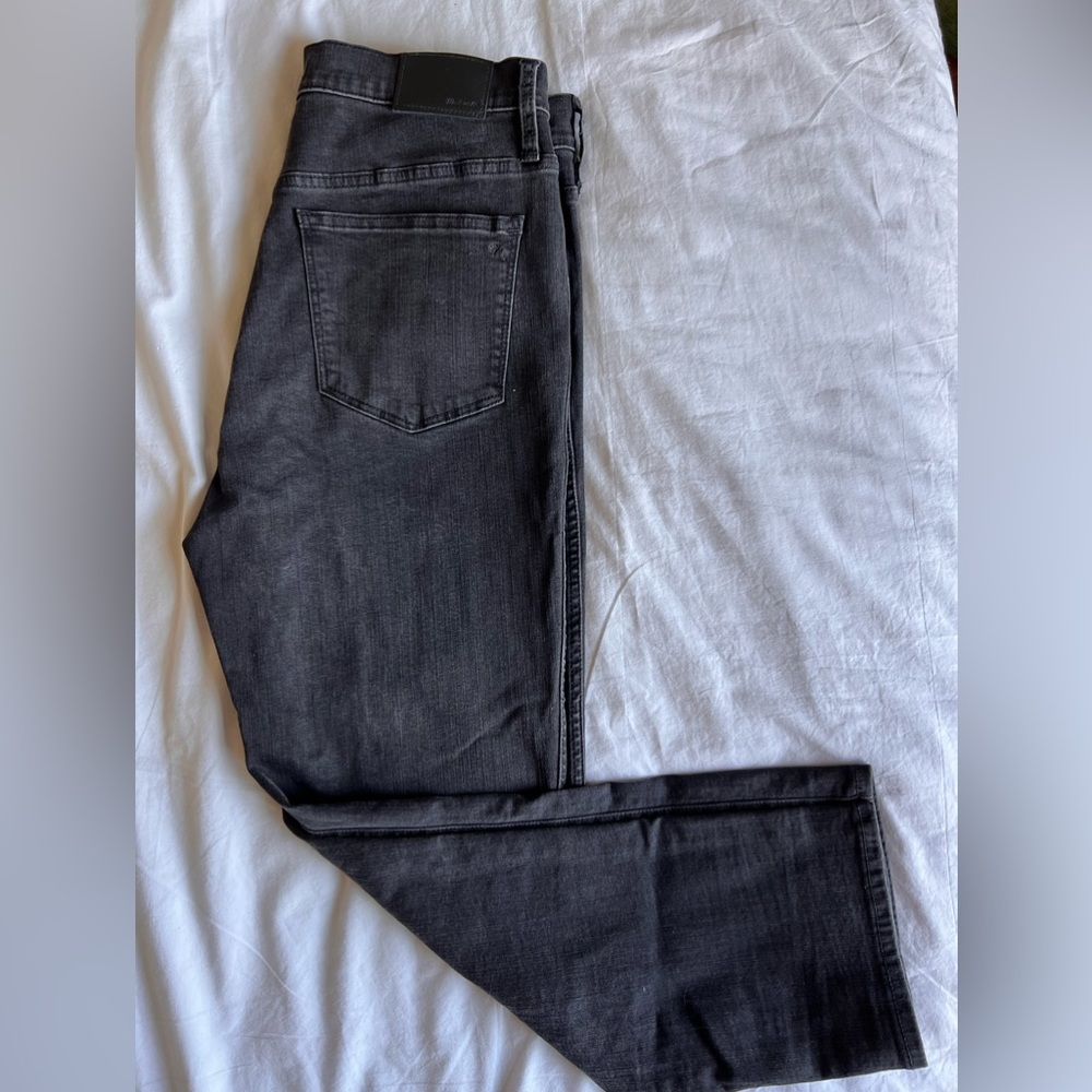 Madewell stovepipe jeans size 29 black/dark gray